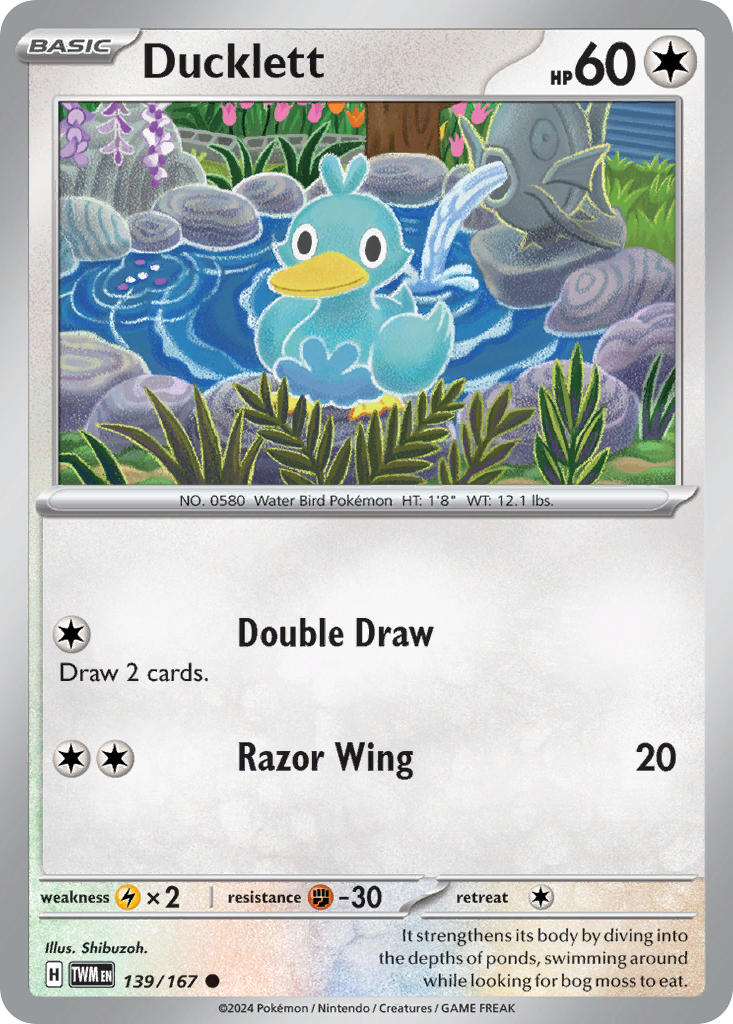 Ducklett - 139/167 - Common - Reverse Holo