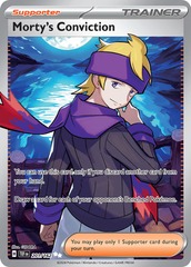 Morty's Conviction - 201/162 - Full Art Ultra Rare