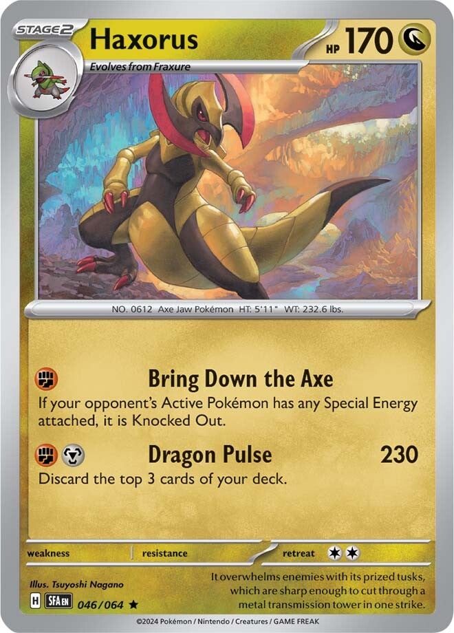 Haxorus - 046/064 - Rare - Reverse Holo