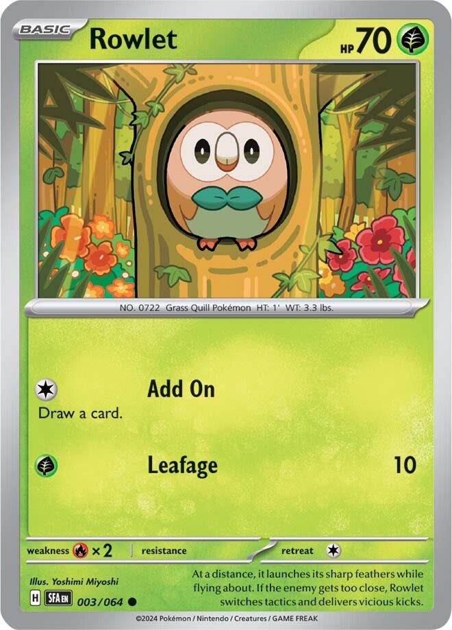 Rowlet - 003/064 - Common - Reverse Holo