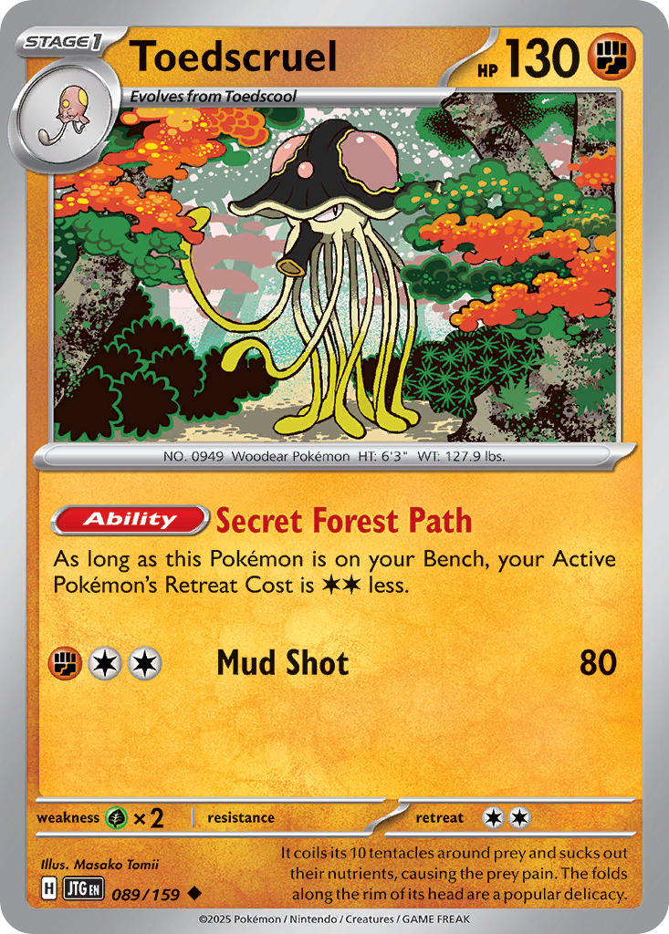 Toedscruel - 089/159 - Uncommon - Reverse Holo