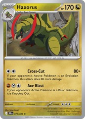 Haxorus - 070/086 - Rare - Reverse Holo
