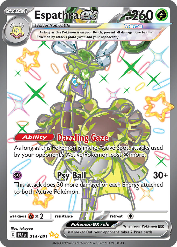 Espathra ex - 214/091 - Shiny Ultra Rare
