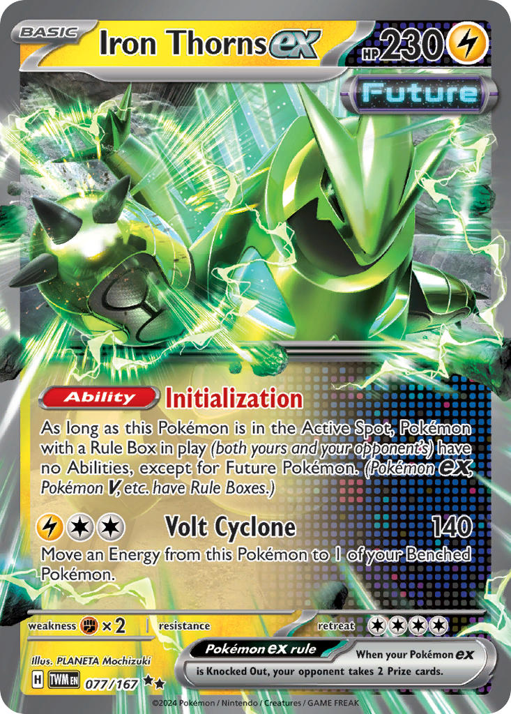 Iron Thorns ex - 077/167 - Double Rare