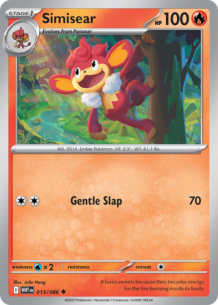 Simisear - 015/086 - Uncommon - Reverse Holo