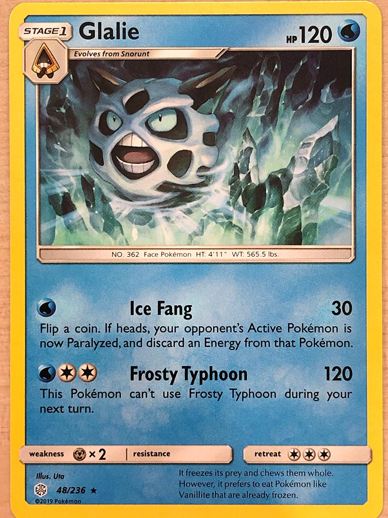 Glalie - 48/236 - Rare - Reverse Holo