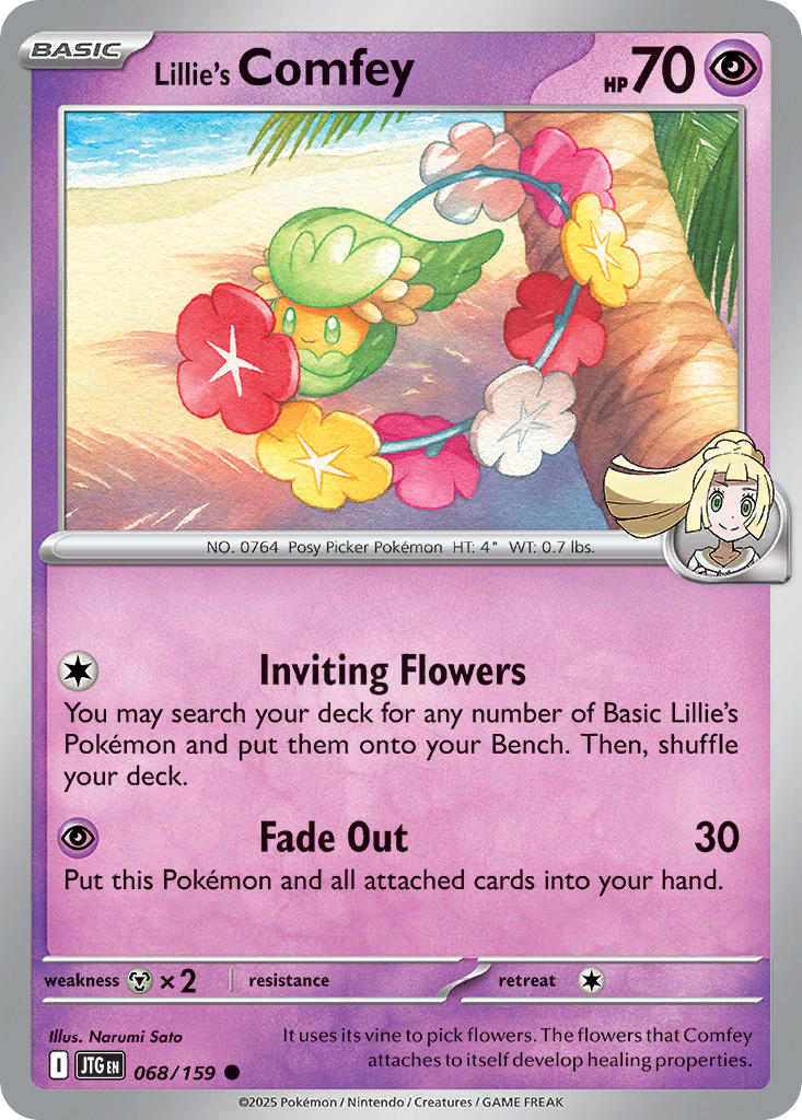 Lillies Comfey - 068/159 - Common - Reverse Holo