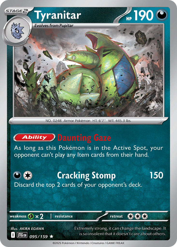 Tyranitar - 095/159 - Rare - Reverse Holo