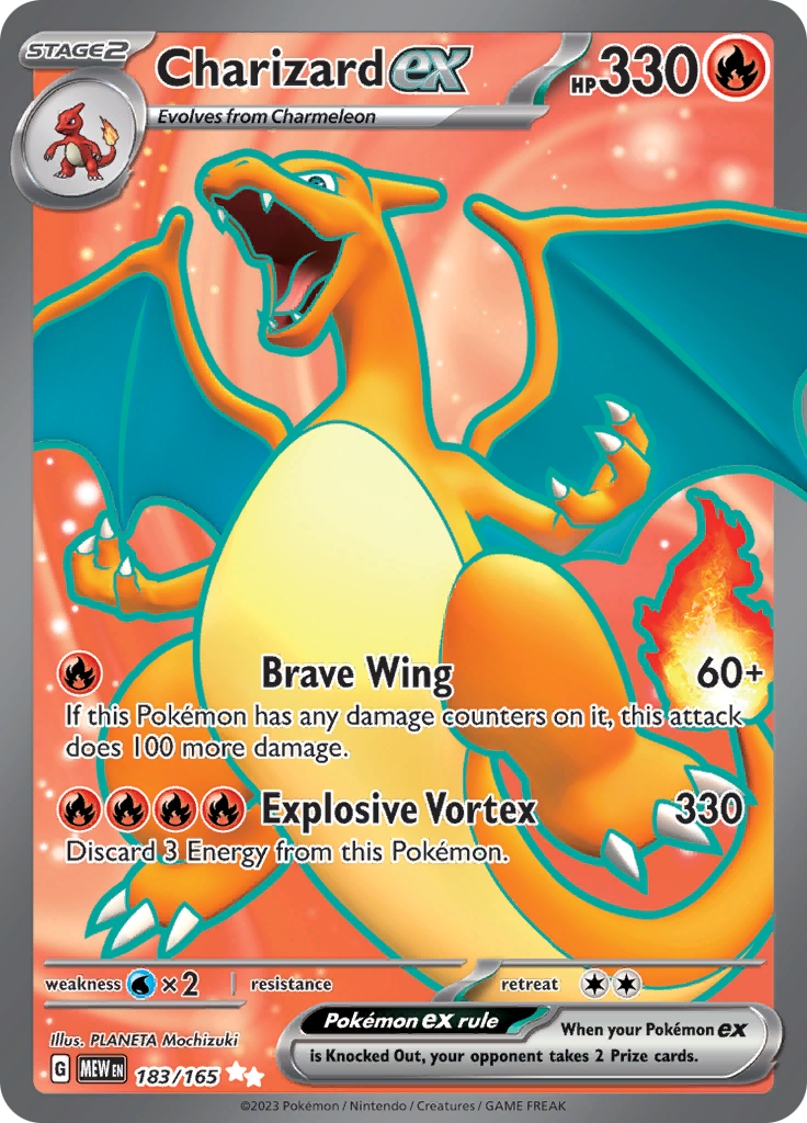 Charizard ex - 183/165 - Full Art Ultra Rare