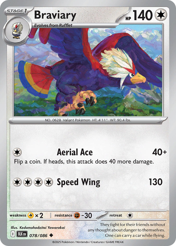 Braviary - 078/086 - Uncommon