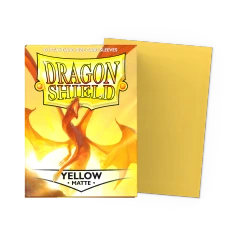 Dragon Shield Sleeves: Matte Yellow (Box Of 100)