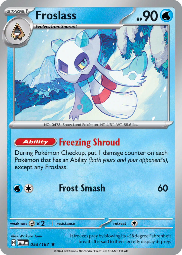 Froslass - 053/167 - Rare - Reverse Holo
