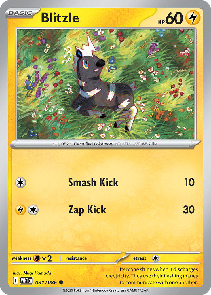 Blitzle - 031/086 - Common - Reverse Holo