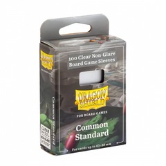 Dragon Shields: (100) Clear Non-Glare Board Game Sleeves Common Standard
