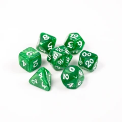DHD 7pc RPG Set - Elessia Essentials - Green with White