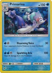 Primarina - 41/149 - Cracked Ice Holo (SM Base Set Symbol)