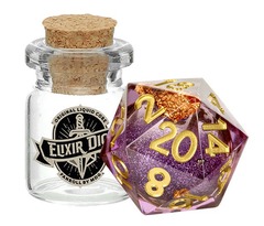 Fanroll - Individual Elixer Liquid Core d20 - Aether Abstract