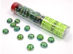 Gaming Stones: Iridized - Green Iridized Tube (40ct) CHX01175