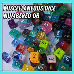 Miscellaneous Dice - Numbered D6