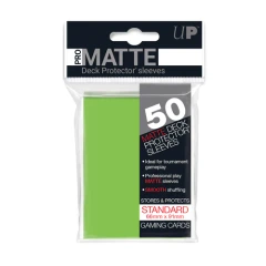 Ultra Pro -  Pro-Matte Lime Green Standard Deck Protector Sleeves 50ct