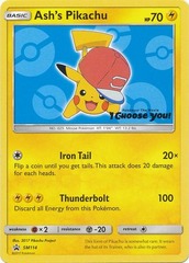 Ash's Pikachu - SM114 - SM Black Star Promo