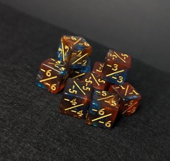 Individual Counter Dice Token: Red/Blue Shimmer 1ct: -1/-1