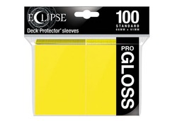 Ultra Pro - Eclipse Pro-Gloss Lemon Yellow Standard Deck Protector Sleeves 100ct