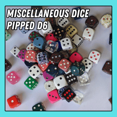 Miscellaneous Dice - Pipped D6