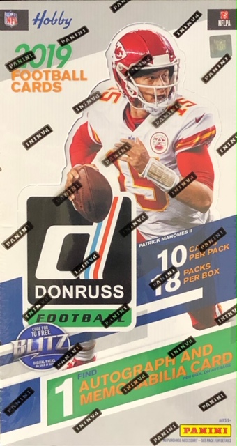 2019 Panini Donruss NFL Football Hobby Box