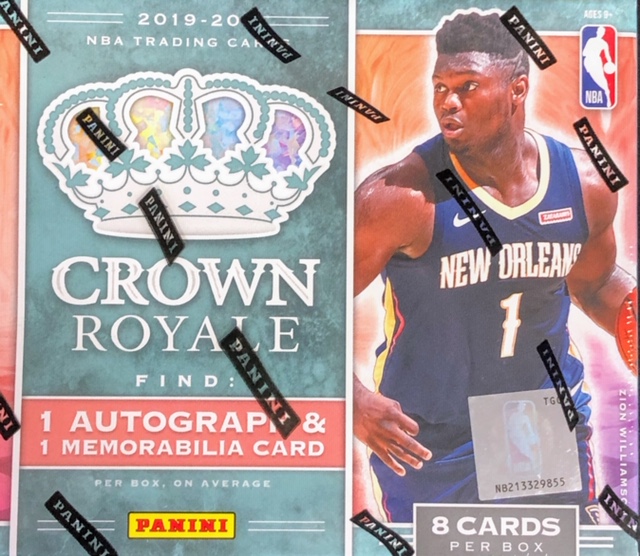 2019-20 Panini Crown Royale NBA Basketball Hobby Box