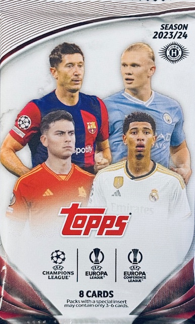 2023-24 Topps UEFA Club Competitions Soccer Hobby Pack
