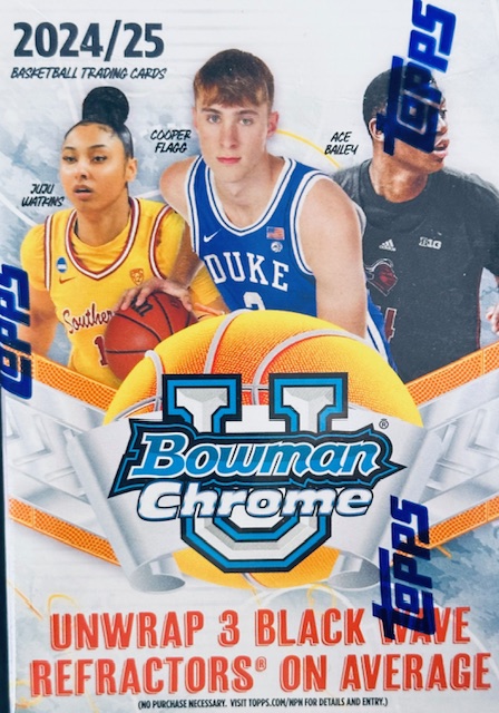 2024-25 Bowman Chrome University Basketball Blaster Box