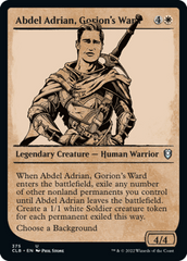 (375) Abdel Adrian, Gorion's Ward - FOIL - SHOWCASE RULEBOOK