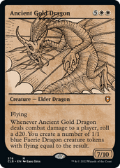 (376) Ancient Gold Dragon - FOIL - SHOWCASE RULEBOOK