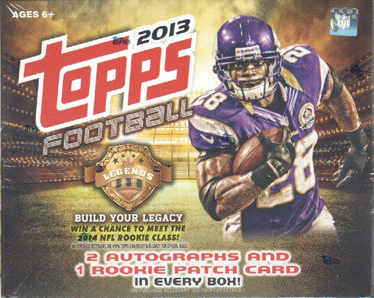 2013 Topps NFL Football Jumbo Box