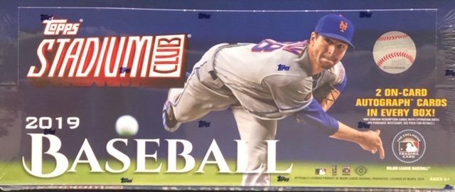 2019 Topps Stadium Club MLB Baseball Hobby Box