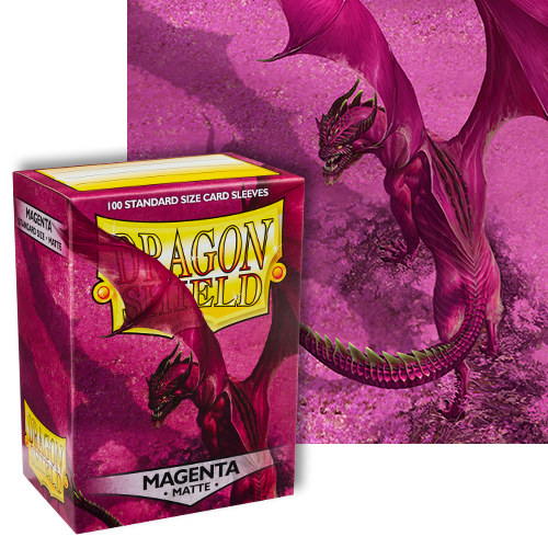 Dragon Shield Sleeves: Matte Magenta (Box Of 100)
