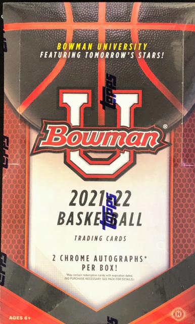 2021-22 Bowman University Basketball Hobby Box