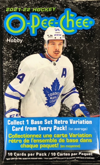 2021-22 Upper Deck O-Pee-Chee NHL Hockey Hobby Pack