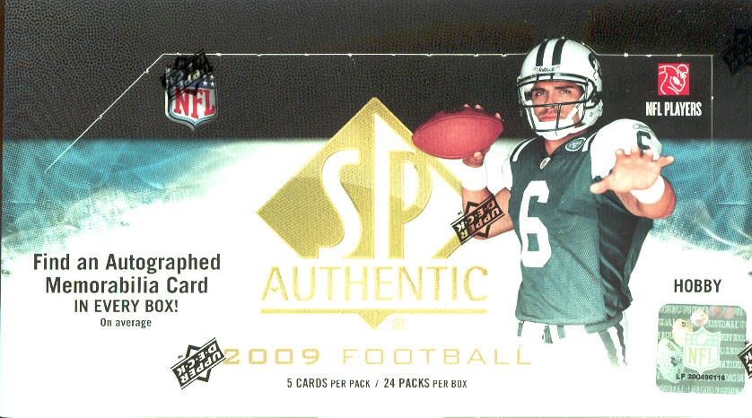 2009 Upper Deck SP Authentic NFL Football Box