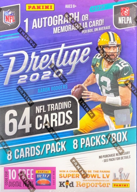 2020 Panini Prestige NFL Football Blaster Box