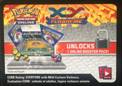 Pokemon XY Flashfire Online Booster Pack Code Card