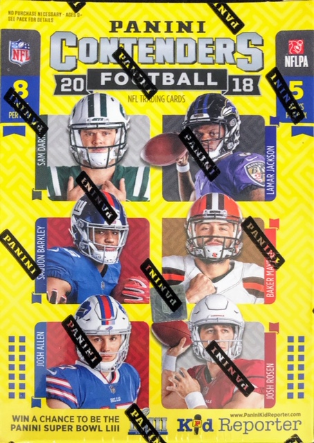 2018 Panini Contenders NFL Football Blaster Box