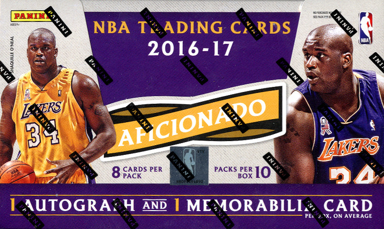 2016-17 Panini Aficionado NBA Basketball Hobby Box