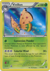 Vivillon - 17/146 - Orange - Holo Rare - Reverse Holo