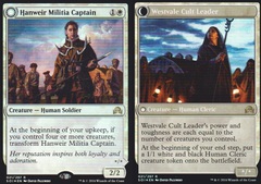 Hanweir Militia Captain // Westvale Cult Leader - Foil - Prerelease Promo