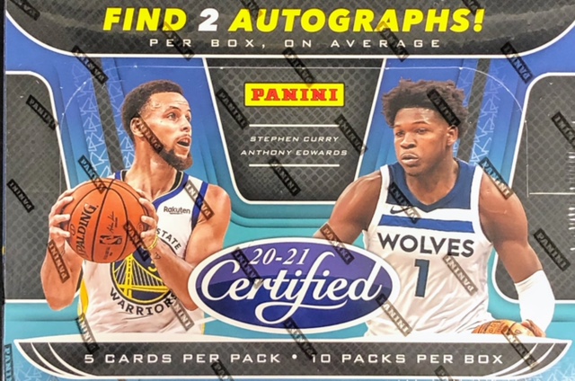 2020-21 Panini Certified NBA Basketball Hobby Box
