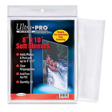 Ultra Pro 8 x 10 Soft Sleeves