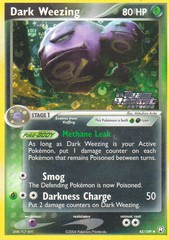 Dark Weezing - 42/109 - EX Team Rocket Returns Logo Promo Holo