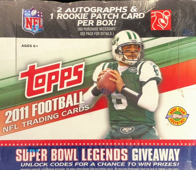 2011 Topps NFL Football Jumbo Box